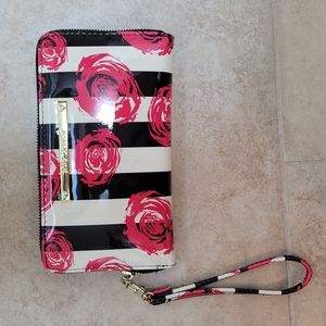 Betsey Johnson rose wristlet